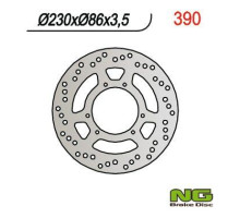 Передній гальмівний диск yamaha dt 125r '88-'05, tt 350 '85-'95, tt 600 '84-'92 (230x86x3.5) (6x6.5mm)