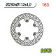 Ng гальмівний диск передній yamaha dt 50r 00-02 (230x112mm) (230x112x4)