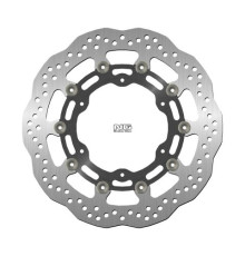 Ng передній гальмівний диск yamaha fjr1300 '03-19, mt-01 '05-06, xv1700 '09-17, yzf r7 '99-02 (320x132x5mm) (6x8.5mm) хвиля плаваюча (алюмін. центр)