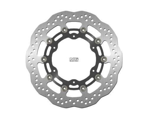 Ng передній гальмівний диск yamaha fjr1300 '03-19, mt-01 '05-06, xv1700 '09-17, yzf r7 '99-02 (320x132x5mm) (6x8.5mm) хвиля плаваюча (алюмін. центр)