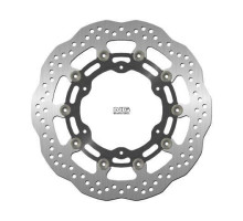 Ng передній гальмівний диск yamaha fjr1300 '03-19, mt-01 '05-06, xv1700 '09-17, yzf r7 '99-02 (320x132x5mm) (6x8.5mm) хвиля плаваюча (алюмін. центр)
