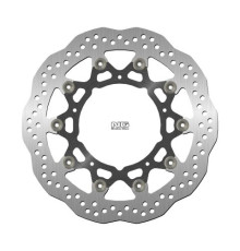 Ng передній гальмівний диск yamaha fz/fzs800 '10-16, xt1200z '10-17, r1 '07-11, r6 '05-16 (310x132x5mm) (5x8.5mm) хвиля плаваюча (алюмін. центр)
