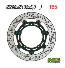 Ng гальмівний диск передній yamaha fz6/r6/mt03/mt07/mt09/xj6 (ng165v) (298x132x5)(5x8.5mm)