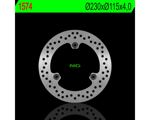 Ng гальмівний диск передній yamaha nmax 125 15-22 (230x120x4.5mm) (3x10.5mm)