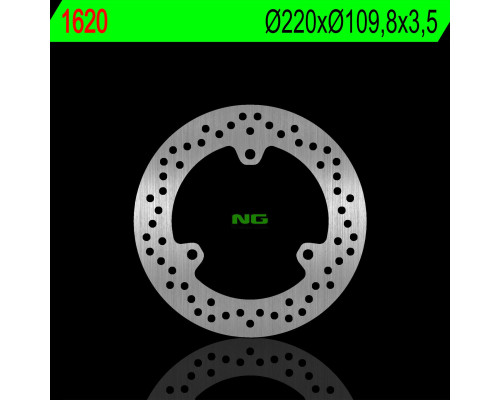 Ng гальмівний диск передній yamaha triciЗАДНІabs 14-18 (220x109.8x3.5mm) (3x10.5mm)