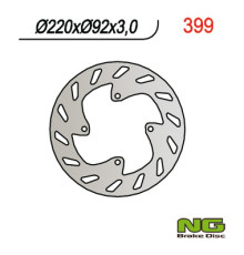 Ng передній гальмівний диск yamaha ttr 125 00-03, ttr r lwe/lem '18-'21, dt 50lc 98- (220x92x3)