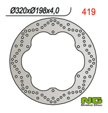 Диск гальмівний передній yamaha xj 900 diversion 95-03 (320x198x4) (6x8,25mm)