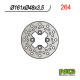 Диск гальмівний передній yamaha yfm 125/250/350/600/650/700, yfz 350/450 87-15, yfs 200 blaster 88-07 (161x48x3.5)