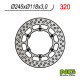 Ng гальмівний диск передній yamaha yz/yzf/wrf (245x118x3) (6x6.5mm)