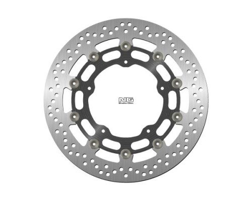 Ng передній гальмівний диск yamaha yzf r1 '04-'06 / '15-'16, fz1 '06-13, r6 '20-, v-max '09-16, mt-10 '16-21 (320x132x5mm) (5x8.5mm) плаваючий (центр алюміній)