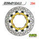 Ng передній гальмівний диск yamaha yzf r6 99-02, yzf r1 98-03, fzs 1000 01-05, fjr 01, xjr 1300 03-17, xvz 1300, xv 1600/1700/1900 (298x132x5) (6x8.5) плаваючий плаваючий