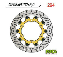 Ng передній гальмівний диск yamaha yzf r6 99-02, yzf r1 98-03, fzs 1000 01-05, fjr 01, xjr 1300 03-17, xvz 1300, xv 1600/1700/1900 (298x132x5) (6x8.5) плаваючий плаваючий