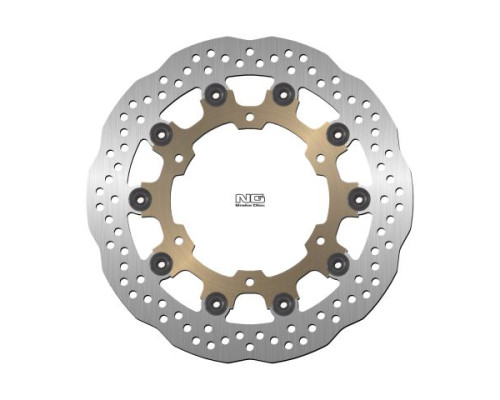 Ng front brake disc yamaha yzf r6 99-02, yzf r1 98-03, fzs 1000 01-05, fjr 01, xjr 1300 03-17, xvz 1300, xv 1600/1700/1900 (298x132x5) (6x8.5) floating wave floating