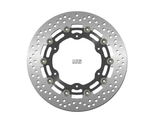 Ng передній гальмівний диск yamaha yzf r6 99-02, yzf r1 98-03, fzs 1000 01-05, fjr 01, xjr 1300 03-17, xvz 1300, xv 1600/1700/1900 (298x132x5mm) (6x8.5mm) плаваючий (a алюмінієвий центр)