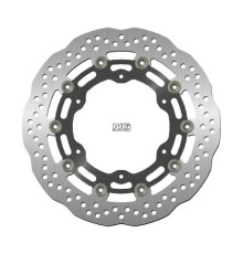 Ng передній гальмівний диск yamaha yzf r6 99-02, yzf r1 98-03, fzs 1000 01-05, fjr 01, xjr 1300 03-17, xvz 1300, xv 1600/1700/1900 (298x132x5mm) (6x8.5mm) хвиля плаваюча ( алюмінієвий центр)