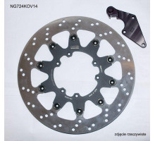 Ng передній гальмівний диск з адаптером oversize (320x101x5) honda cr 125 '04-'09, crf 250r/x '04-'14, crf 450r '04-'14, crf 450x '04-'16 (ng724k14)