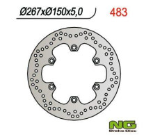 Ng гальмівний диск передній/задній yamaha xj/ xv/ fzs/ xjr/mt01 (267x132x5 / 4)