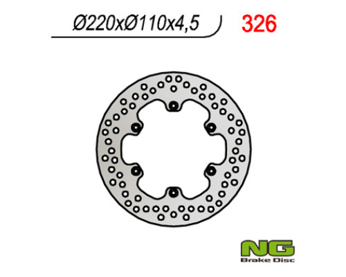 Гальмівний задній диск aprilia 125/350/600/650 (220x110x4.5)