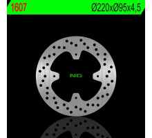 Ng задній гальмівний диск aprilia rs 125 15-18 tuono 4t 125 15-18 (220x95x4.5mm) (4x6.5mm)