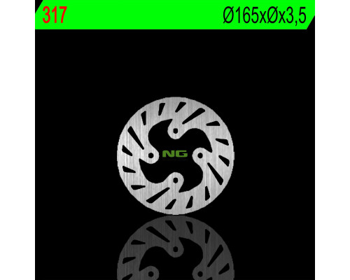 Ng задній гальмівний диск beta rev3 125/200/250 99-02 (165x3.5mm) (4x10.5mm)