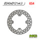 Ng гальмівний диск задній honda cr 125/250 '02-07, crf 250/450r '04-'21 (240x121.5x4)