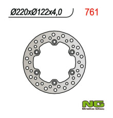 Ng гальмівний диск задній honda cr 125/250 '88-'89 (220x122x4)