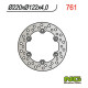 Ng гальмівний диск задній honda cr 125/250 '88-'89 (220x122x4)