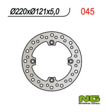 Диск гальмівний задній honda cr 125/250/500 '89-'97, cre 250sm '89-96, (220x121x5mm) (4x10.5mm)