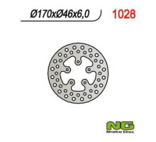 Ng гальмівний диск задній honda trx 420 0-11, trx650/680 06-21 (170x46x6)