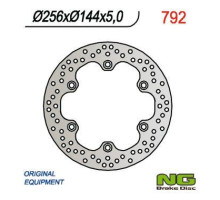 Ng гальмівний диск задній honda xl 1000v 03-11, cbr 1100xx 97-04, x11 00-03, vfr 750f 86-89 (256x144x5 мм) (6x10,5 мм)