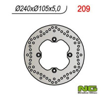 Ng гальмівний диск задній honda xl 600/650/700v transalp 91-'99, cb 500 93-03, cb750 92-95 (240x105x5) (4x10,5mm)