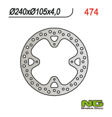 Ng гальмівний диск задній honda xr 650r 00-06 (240x105x4) (4x6.5mm)