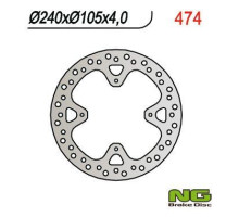 Ng гальмівний диск задній honda xr 650r 00-06 (240x105x4) (4x6.5mm)
