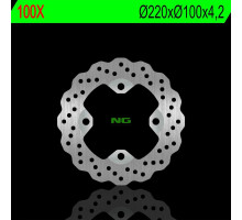 Ng задній гальмівний диск kawasaki er 6f/n 06-17, zx 6r 02-17, kle 650 07-14, z 750 03-06, zx 9r 98-03, zx 10r 104-10 (220x100x4.2mm) (4x10.5mm) хвиля