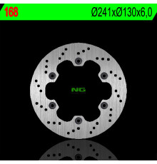Диск гальмівний задній kawasaki gpx 600r '88-'96 (241x130x6) (4x10,5mm)