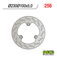 Ng гальмівний диск задній kawasaki gpz500s '90-'03 (230x100x5) (3x10,5mm)
