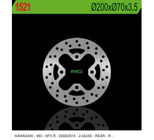 Ng задній гальмівний диск kawasaki kfx 450r '08-'14 (200x70x3.5) (4x10.5mm)