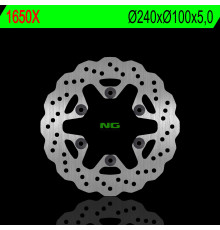 Ng задній гальмівний диск kawasaki klx 250 09-20, klx 300 r '20 (240x100x5.0mm) (6x10.50mm) хвиля