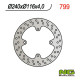 Ng задній гальмівний диск kawasaki kx 125/250 (03-08), kxf 250 (04-19), 450 (05-19), suzuki rmz 250 (04-06) (240x116x4) 4 отвори 10,5 мм