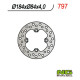 Ng гальмівний диск задній kawasaki kx 85 '01-'24 (184x84x4)