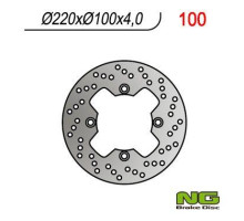 Ng задній гальмівний диск kawasaki zx 6r '98-'07, zx10r, er6f/n, kle 650versys 07-14 (220x100x4.0mm) (4x10.5mm)