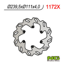 Ng задній гальмівний диск ktm 690/950/990 '06-'15 (240x111x4) (6x6.5mm)
