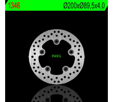 Ng гальмівний диск задній kymco grand dink 125/300 12-15, як 125/150/200 09-18 (200х89,5х4,0мм) (5х10,5мм)