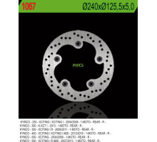 Ng гальмівний диск задній kymco xciting 250/300/500 (240x125.5x5) (5x10.5mm)
