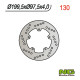 Ng задній гальмівний диск piaggio 50 / 80 / 125 / 150, malaguti 50 centro '97-'00, derbi atlantis (200x97x4mm) (5x6,25mm)