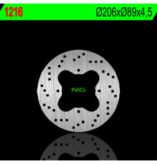 Ng задній гальмівний диск polaris 325/330/500 '02-'06 (206x89x4.5) (4x8.5mm)
