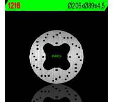 Ng задній гальмівний диск polaris 325/330/500 '02-'06 (206x89x4.5) (4x8.5mm)