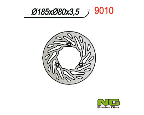 Ng гальмівний диск задній rieju 50/80/125 (185x80x3.5mm)