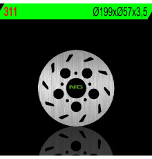 Ng гальмівний диск задній rieju 50rs 1 97-01 (199x57x3.5mm) (5x6.5mm)