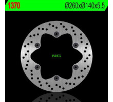 Ng задній гальмівний диск suzuki b-king / abs 1300 '08-'11, b-king concept 1300 '12-'13 (260x140x5,5mm) (6x10,25mm)